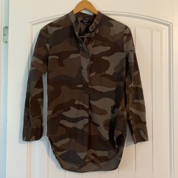 Madewell CAMO Tunic Top - Picture 2 of 5